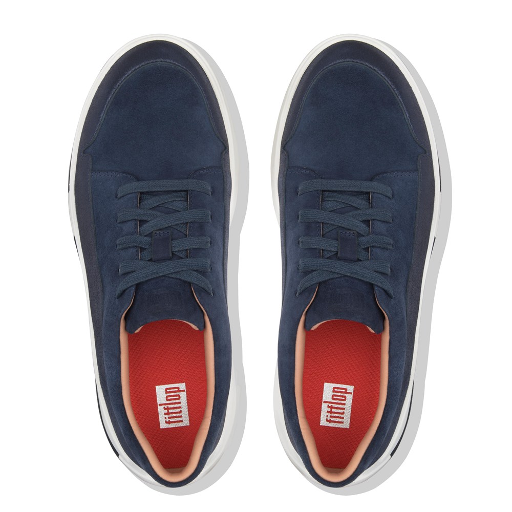 Fitflop Womens Sneakers Navy - Freya Suede - OB9064231